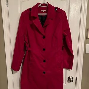 Women’s Hot Pink spring dress coat